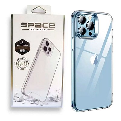 Capa iPhone 14 Pro Max - Clear Case Transparente Cromada