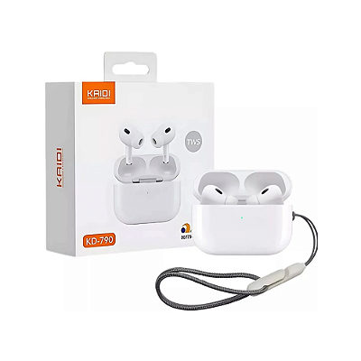 Fone de Ouvido sem Fio Bluetooth 5.3 TWS Branco KD-790 - Kaidi