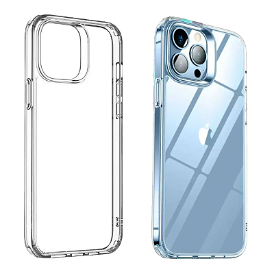Capa iPhone 16 Pro Max - Clear Case Transparente Cromada