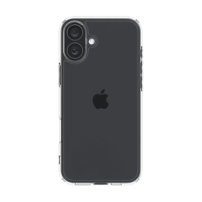 Capa iPhone 16 - Clear Case Transparente Cromada