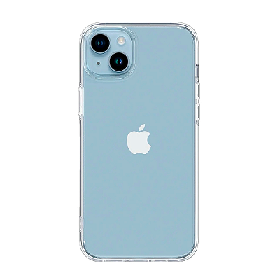 Capa iPhone 14 - Clear Case Transparente Cromada