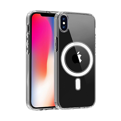 Capa iPhone X iPhone XS - Clear Case Magsafe Transparente
