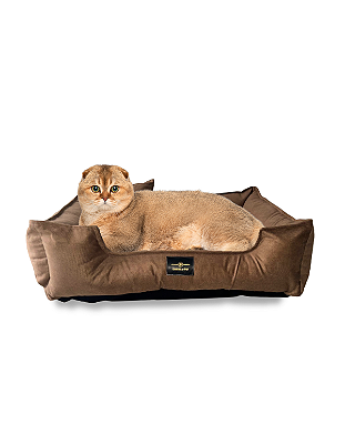 Cama Pet Cachorro & Gato- Suede- Veludo- P- Marrom