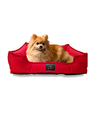 Cama Pet Cachorro & Gato- Suede- Veludo- M- Vermelho