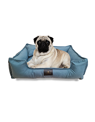 Cama Pet Cachorro & Gato- Suede- Veludo- G- Azul