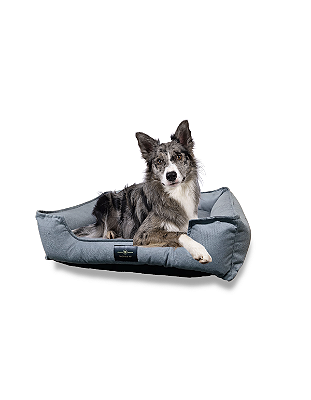 Cama Pet Cachorro & Gato- Suede- Veludo- GG- Cinza