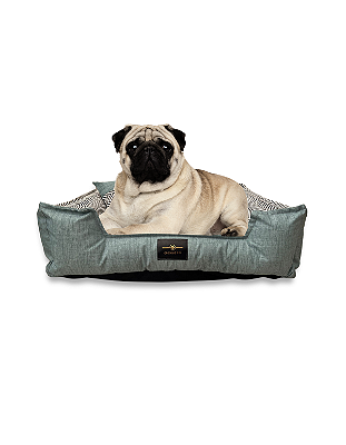 Caminha Pet Cachorro & Gato- Impermeável- Acquablock- G - Verde Chevron
