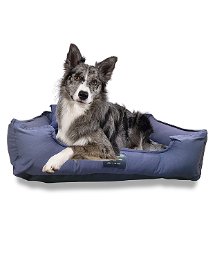 Cama Pet Cachorro & Gato- 100% Algodão- Brim- GG- Azul Marinho