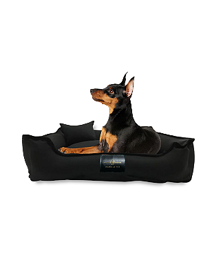 Cama Pet Cachorro Gato- 100% Algodão- Brim- P- Preto