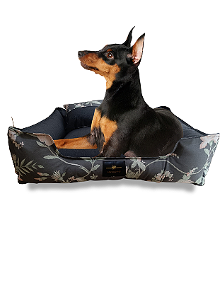 Caminha Pet Cachorro & Gato- Impermeável- Acquablock- P- Chumbo Floral