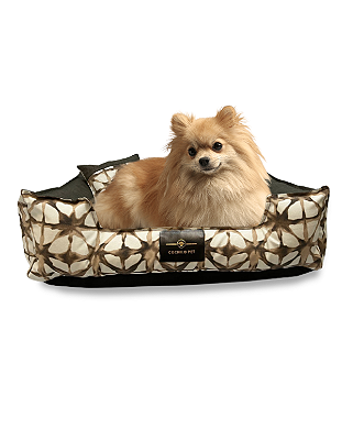 Caminha Pet Cachorro & Gato- Impermeável- Acquablock- M - Marrom Mármore