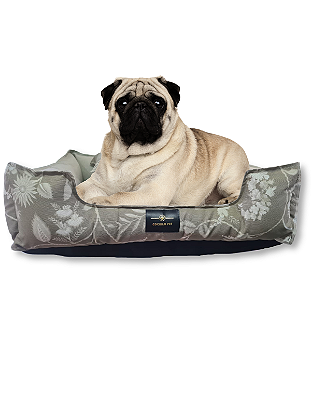 Caminha Pet Cachorro & Gato- Impermeável- Acquablock- G - Bege Floral