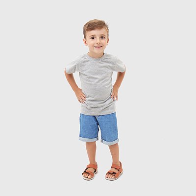 GUARDIÃO CO- CAMISETA T-SHIRT INFÂNTIL- TAMANHO 14- 100% ALGODÃO 30.1- CINZA