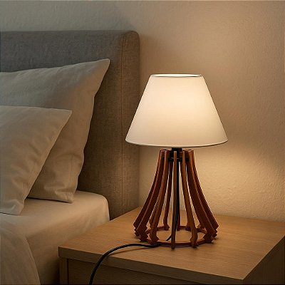 Abajur Quarto Casal E Sala Luminaria De Mesa Vulcão