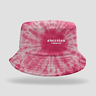 Chapéu Bucket Hat Aversion Tie Dye Vermelho