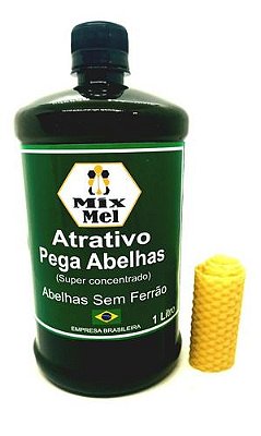 Atrativo 1 Litro Feromônio Jatai Abelhas Sem Ferrão + Brinde