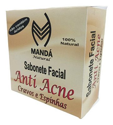 Sabonete Antiacne Cravos Espinhas Pele Oleosa Seca Mista