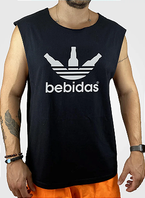Regata Unibutec Just Corte a Fio Bebidas Preta