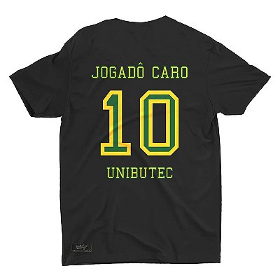 Camiseta Unibutec Jogadô Caro Preta World Cup Collection
