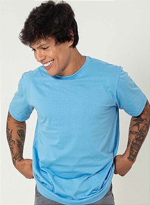 Camiseta Lisa Comfort Premium Unibutec Azul Claro