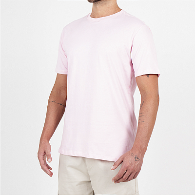 Camiseta Lisa Comfort Premium Unibutec Rosa Claro