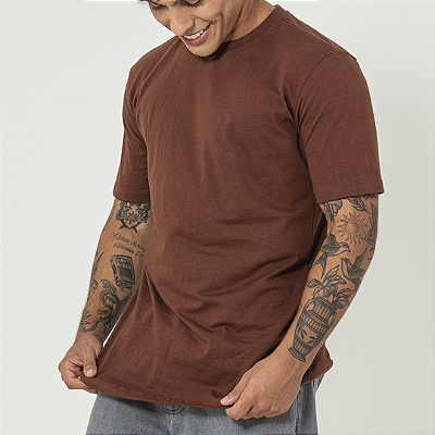 Camiseta Lisa Comfort Premium Unibutec Marrom