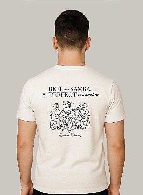 Camiseta Beer And Samba Unibutec Off White