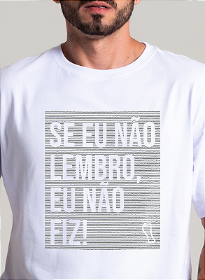 Camiseta Unibutec Hops Se Eu Não Lembro, Eu Não Fiz!