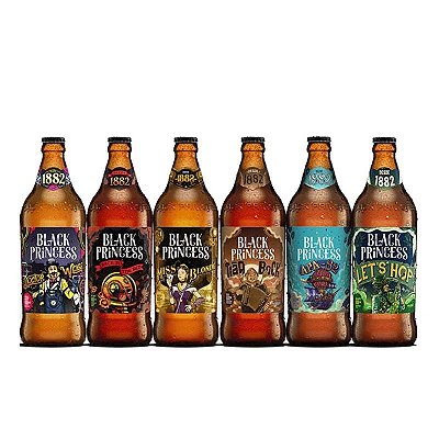 Kit Cervejas Especiais Black Princess • Ipa + Weiss + Apa + Bock + Red Lager + Blonde Ale