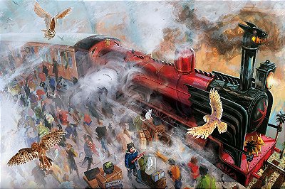 Quadro Harry Potter - Trem para Hogwarts 2