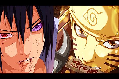 Quadro Naruto - Sasuke e Naruto 2