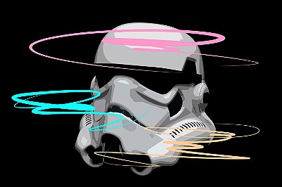 Quadro Star Wars - Capacete Stormtrooper