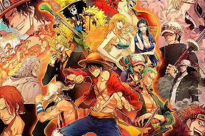 Quadro One Piece - Personagens