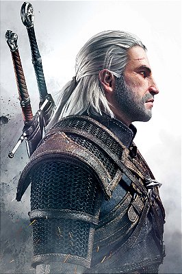 Quadro Gamer The Witcher - Geralt Pôster 3