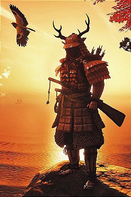 Quadro Gamer Ghost of Tsushima - Samurai 4