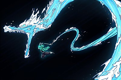 Quadro Demon Slayer - Dragão de água