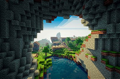 Quadro Minecraft - Caverna