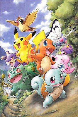 Quadro Pokémon - Pokémons Principais