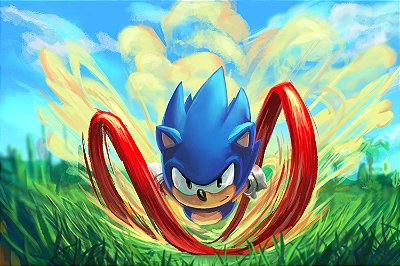 Quadro Sonic - Correndo