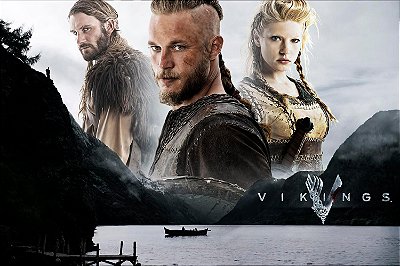 Quadro Vikings - Rollo, Ragnar e Lagertha 2