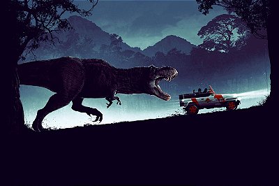 Quadro Jurassic Park - Fuga