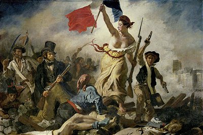 Quadro A Liberdade Liderando as Pessoas - Eugene Delacroix
