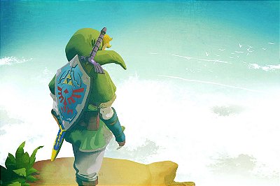 Quadro Zelda - Praia
