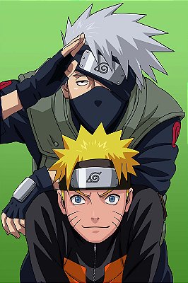 Quadro Naruto e Kakashi