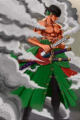 Quadro One Piece - Zoro Espadachim