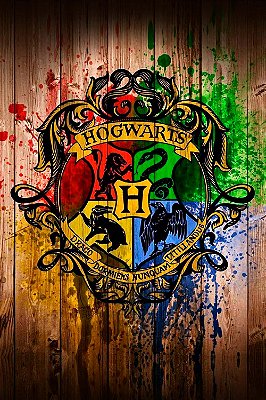 Quadro Harry Potter - Casas de Hogwarts