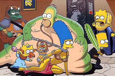 Quadro Simpsons - Star Wars