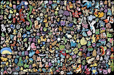 Quadro Pokémon - Todos os Pokémons 2