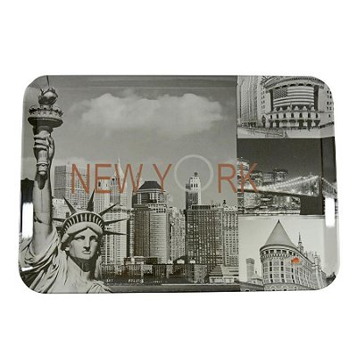 BANDEJA MELAMINA GRANDE NEW YORK 35X24cm 6391NEWY