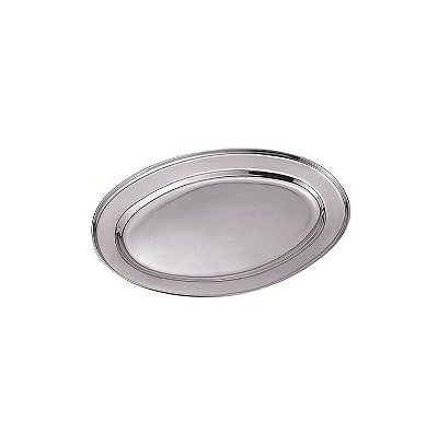 TRAVESSA VITALUX OVAL RASA 25CM INOX OSP25